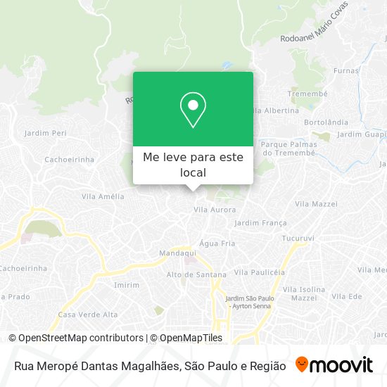 Rua Meropé Dantas Magalhães mapa