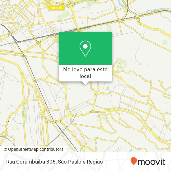 Rua Corumbaiba 306 mapa