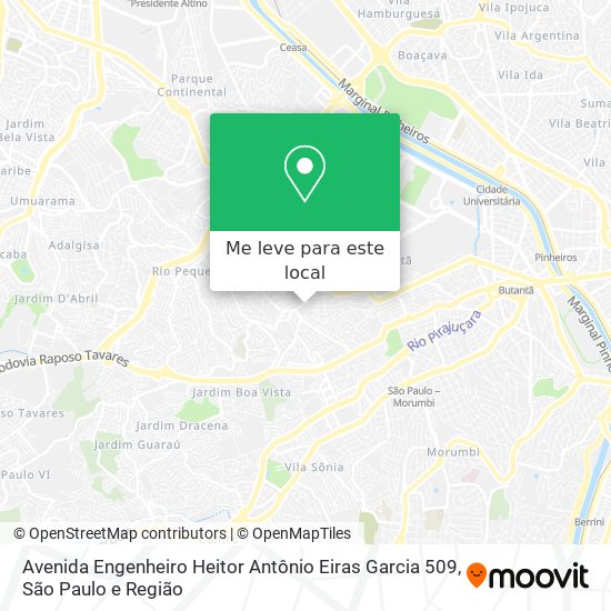 Avenida Engenheiro Heitor Antônio Eiras Garcia 509 mapa