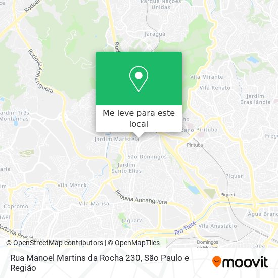 Rua Manoel Martins da Rocha 230 mapa
