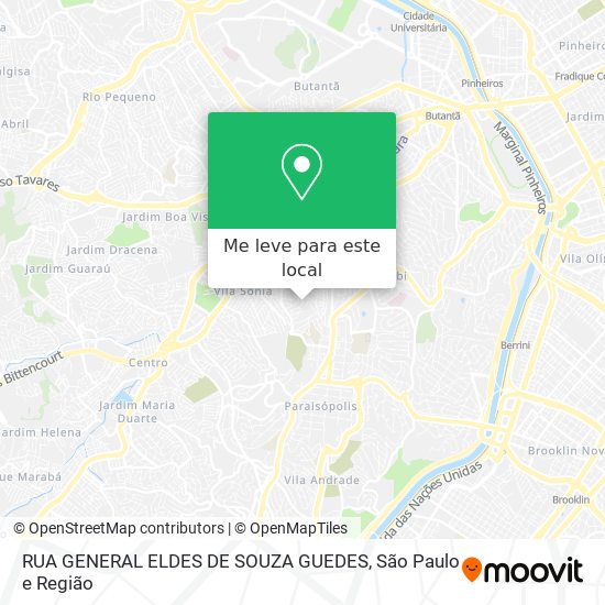 RUA GENERAL ELDES DE SOUZA GUEDES mapa