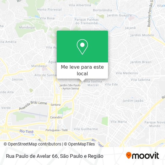 Rua Paulo de Avelar 66 mapa