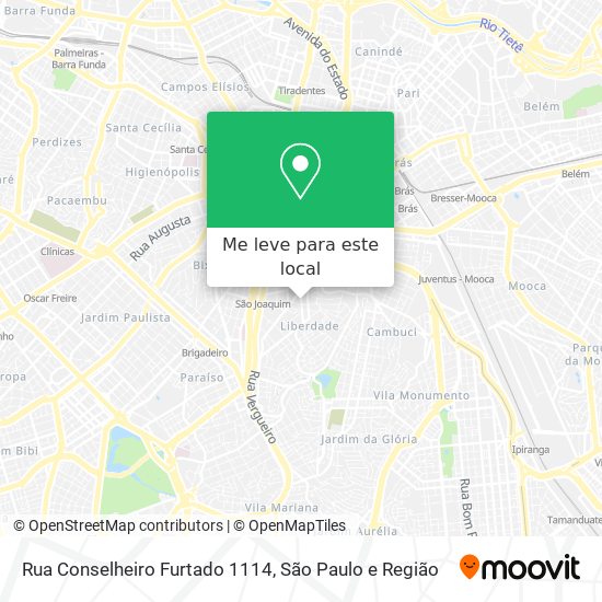 Rua Conselheiro Furtado 1114 mapa