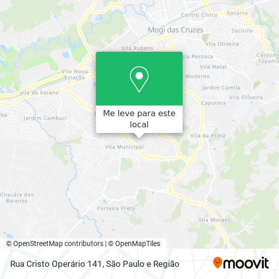 Rua Cristo Operário 141 mapa