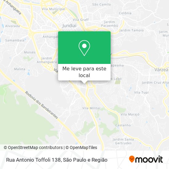 Rua Antonio Toffoli 138 mapa