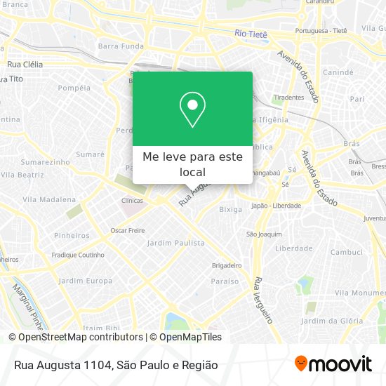 Rua Augusta  1104 mapa