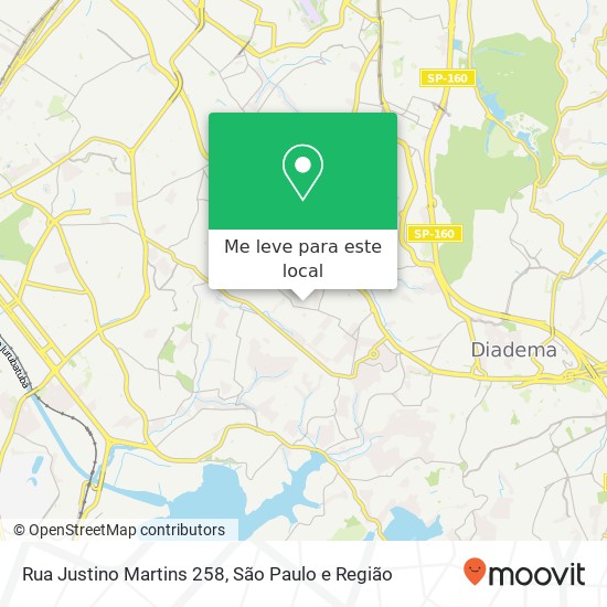 Rua Justino Martins  258 mapa