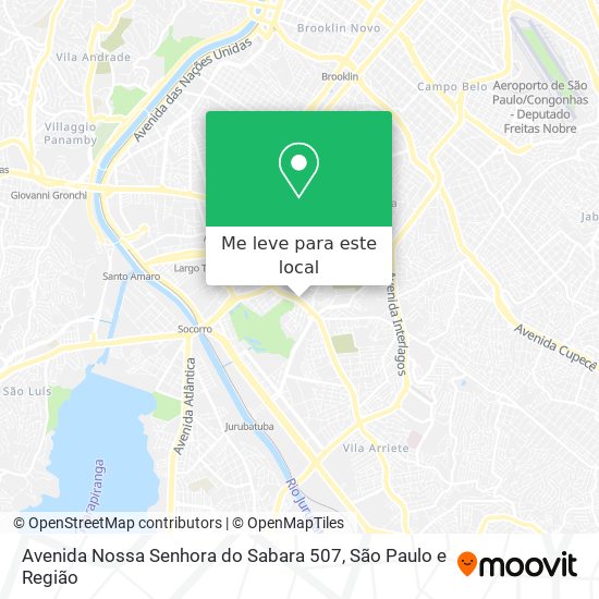 Avenida Nossa Senhora do Sabara 507 mapa