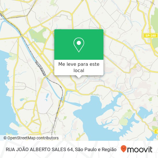 RUA JOÃO ALBERTO SALES  64 mapa