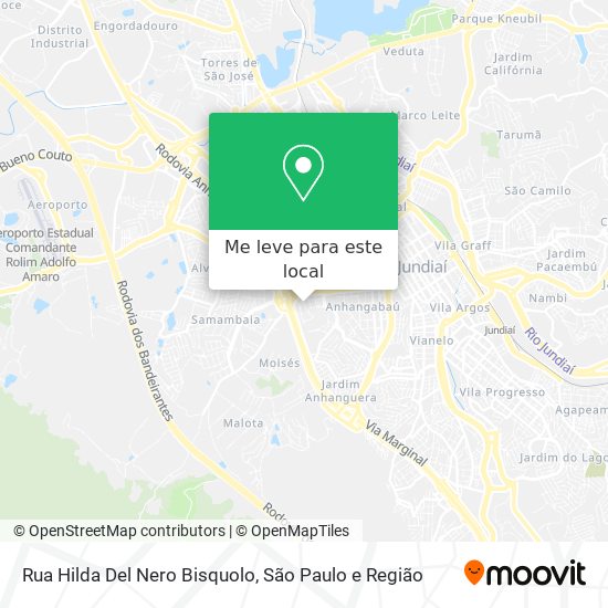 Rua Hilda Del Nero Bisquolo mapa