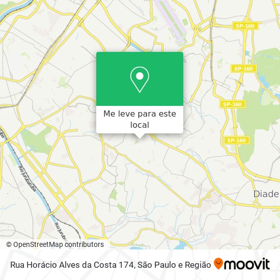 Rua Horácio Alves da Costa 174 mapa