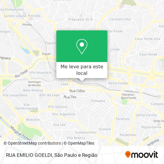 RUA EMILIO GOELDI mapa