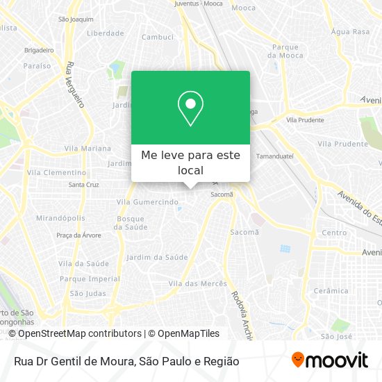 Rua Dr Gentil de Moura mapa