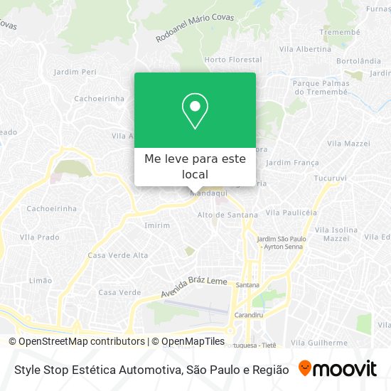 Style Stop Estética Automotiva mapa