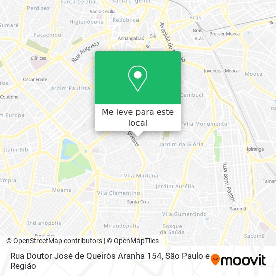 Rua Doutor José de Queirós Aranha 154 mapa