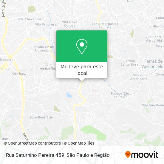 Rua Saturnino Pereira 459 mapa
