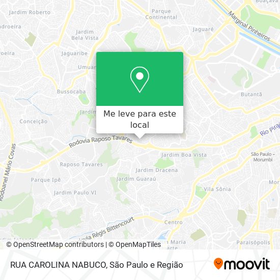 RUA CAROLINA NABUCO mapa