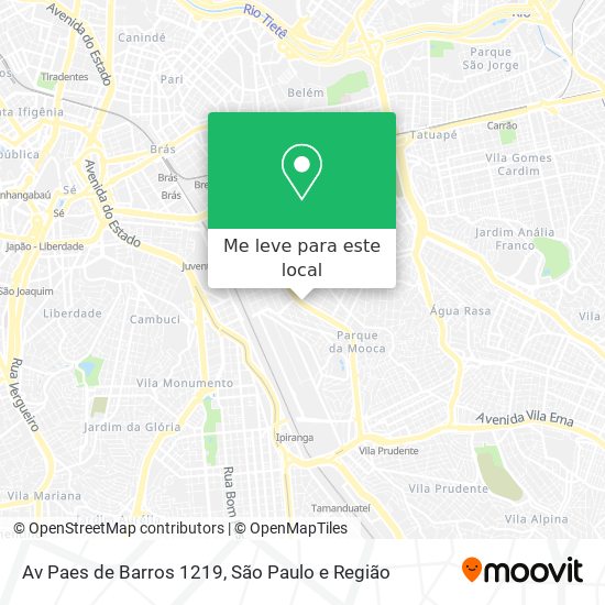 Av  Paes de Barros 1219 mapa