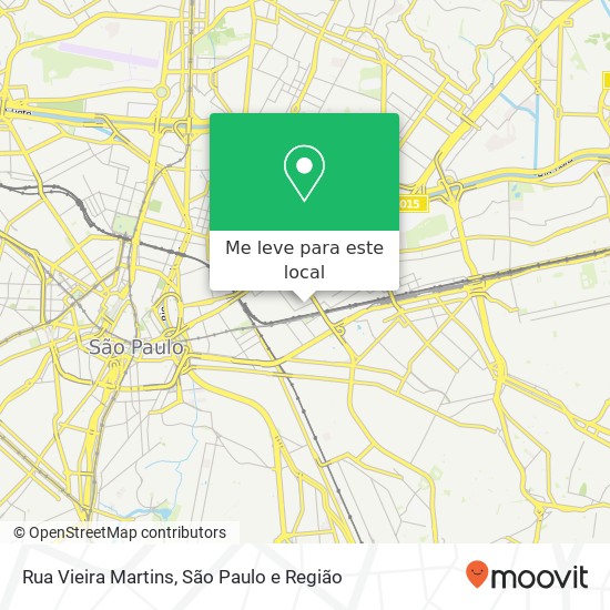 Rua Vieira Martins mapa