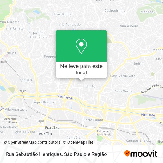 Rua Sebastião Henriques mapa