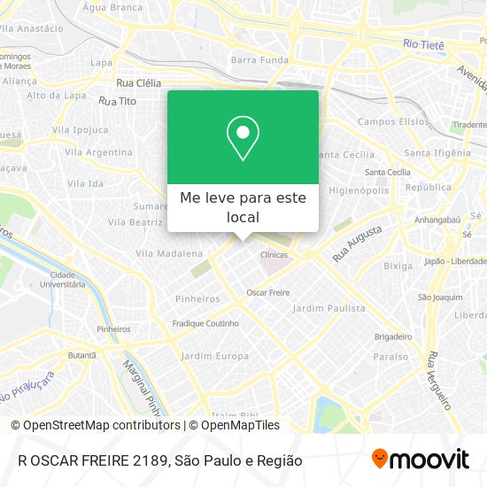 R OSCAR FREIRE 2189 mapa