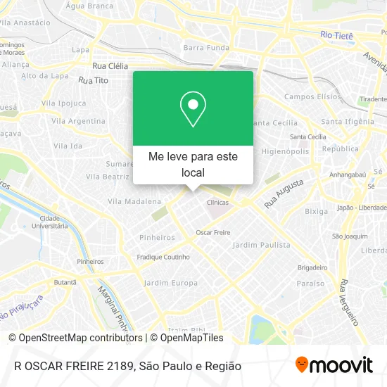 R OSCAR FREIRE 2189 mapa