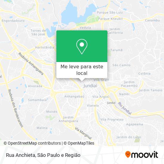 Rua Anchieta mapa