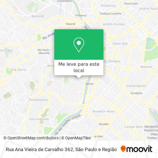 Rua Ana Vieira de Carvalho 362 mapa