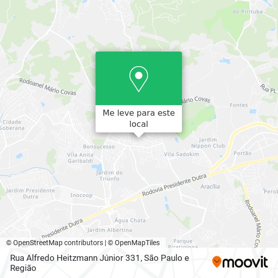 Rua Alfredo Heitzmann Júnior 331 mapa
