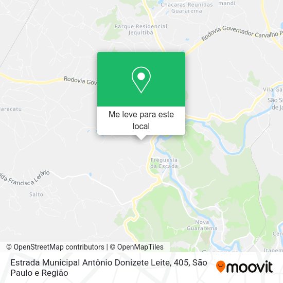 Estrada Municipal Antônio Donizete Leite, 405 mapa
