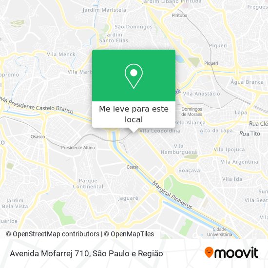 Avenida Mofarrej 710 mapa