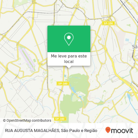 RUA AUGUSTA MAGALHÃES mapa