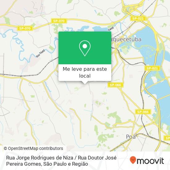 Rua Jorge Rodrigues de Niza / Rua Doutor José Pereira Gomes mapa