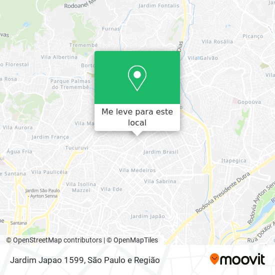 Jardim Japao 1599 mapa