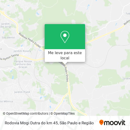 Rodovia Mogi Dutra   do km 45 mapa