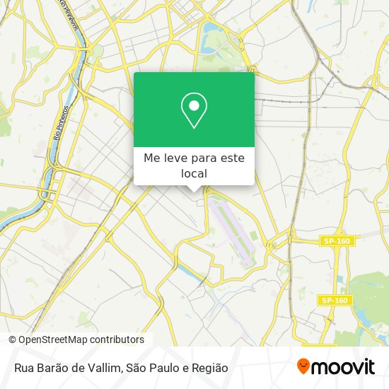 Rua Barão de Vallim mapa