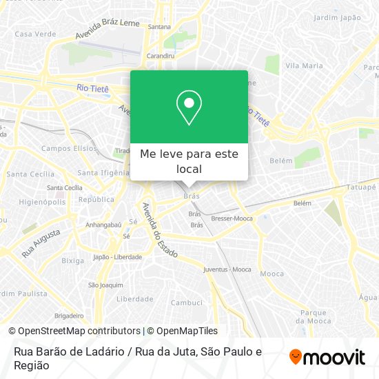 Rua Barão de Ladário / Rua da Juta mapa