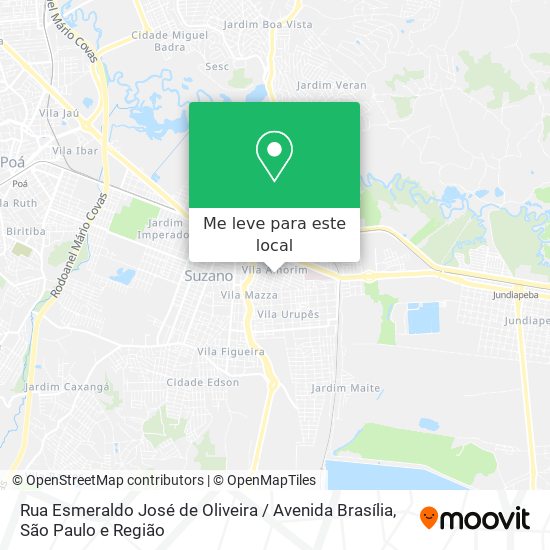 Rua Esmeraldo José de Oliveira / Avenida Brasília mapa
