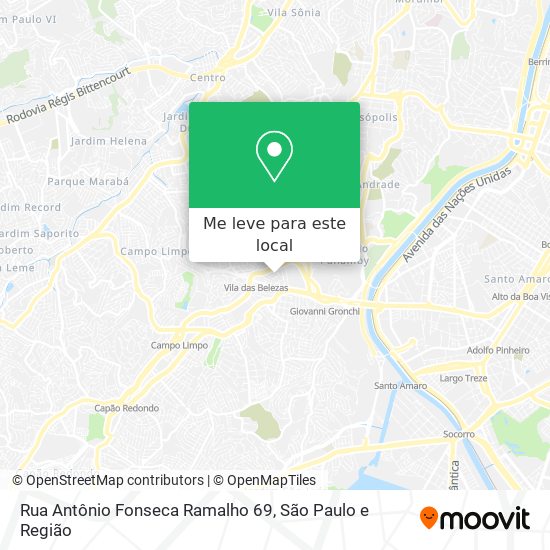 Rua Antônio Fonseca Ramalho 69 mapa