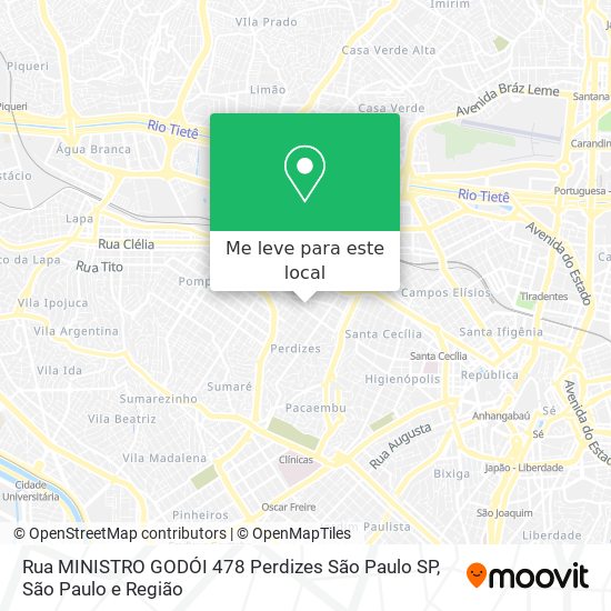 Rua MINISTRO GODÓI  478   Perdizes   São Paulo   SP mapa