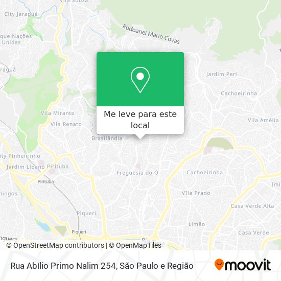 Rua Abílio Primo Nalim 254 mapa