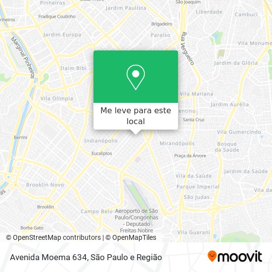 Avenida Moema 634 mapa