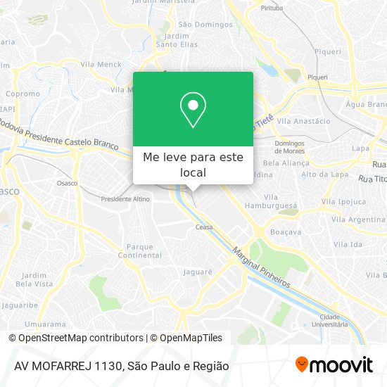 AV MOFARREJ 1130 mapa