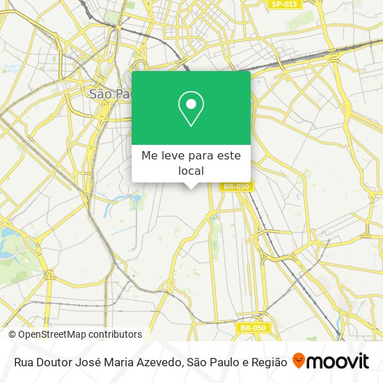 Rua Doutor José Maria Azevedo mapa