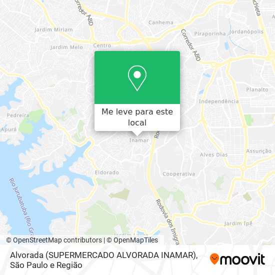 Alvorada (SUPERMERCADO ALVORADA INAMAR) mapa