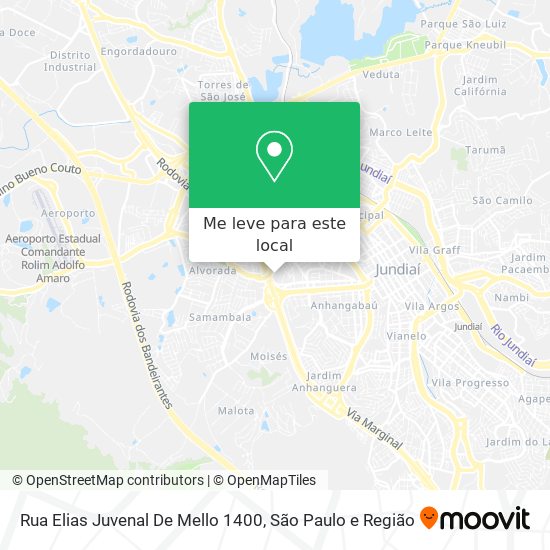 Rua Elias Juvenal De Mello 1400 mapa