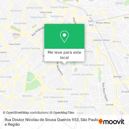 Rua Doutor Nicolau de Sousa Queirós 953 mapa