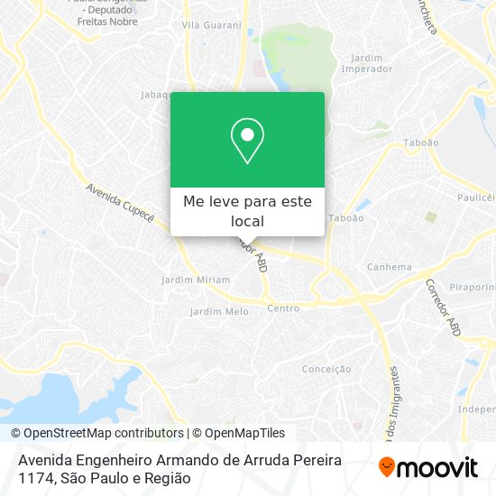 Avenida Engenheiro Armando de Arruda Pereira  1174 mapa
