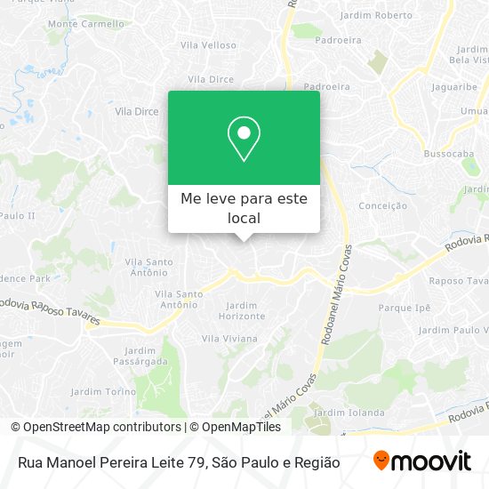 Rua Manoel Pereira Leite 79 mapa
