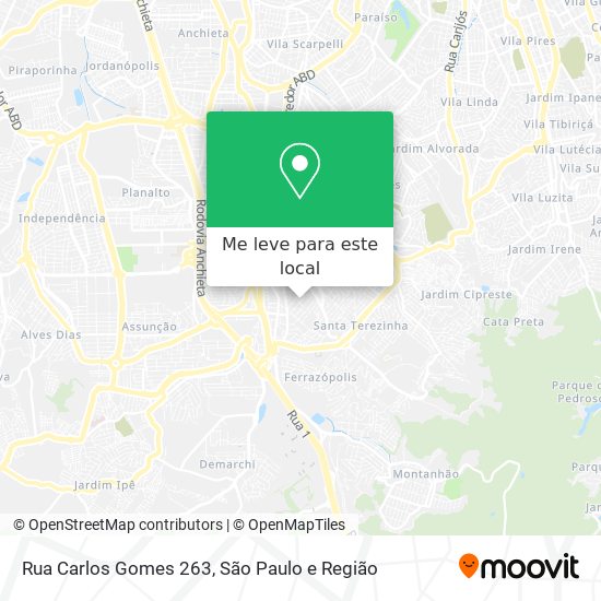 Rua Carlos Gomes  263 mapa